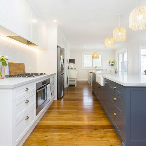 Elegant understated kitchen design in The Hutt