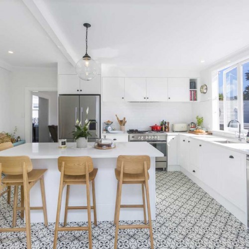 bright, spacious kitchen designed and built in Upper Hutt